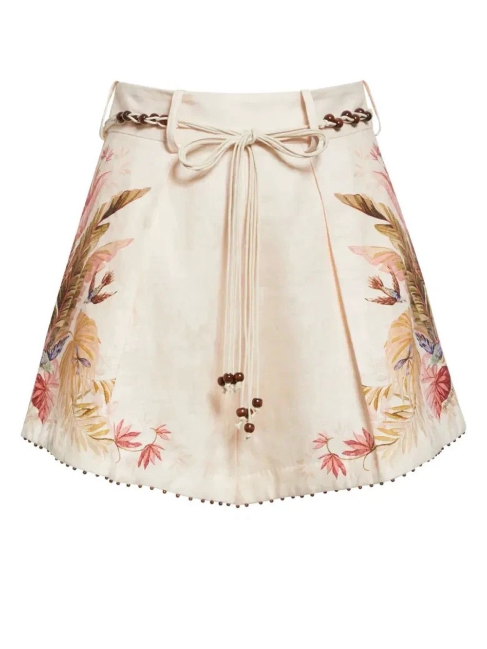 Zimmermann Ascension Print Linen Shorts